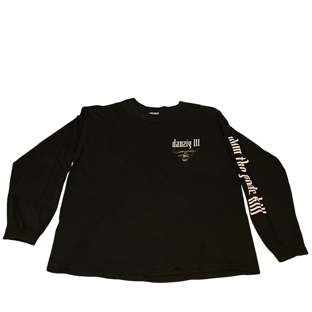 Danzig III How the Gods Kill Long Sleeve Shirt Black Anvil XL Vintage Style